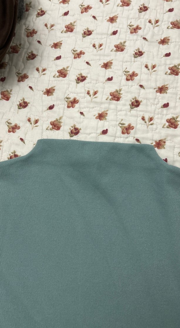 Su yeşili Pamuklu Uzun Kollu Tunik - Görsel 3