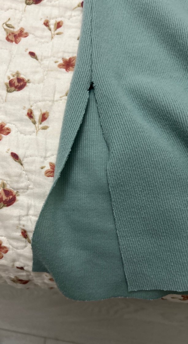 Su yeşili Pamuklu Uzun Kollu Tunik - Görsel 2