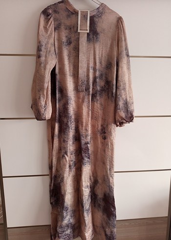 saten ipek kumaş elbise - Görsel 3