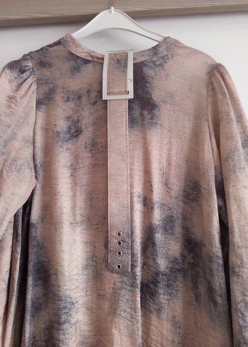 saten ipek kumaş elbise - Görsel 4