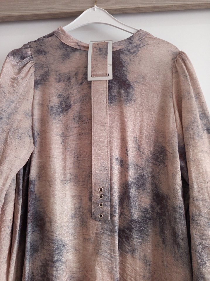 saten ipek kumaş elbise - Görsel 4