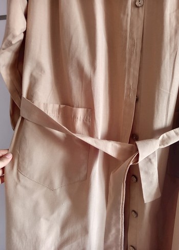 Bej Salaş Keten kap tunik - Görsel 6