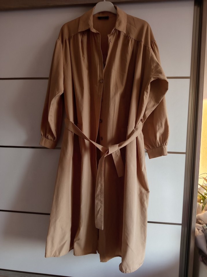 Bej Salaş Keten kap tunik - Görsel 3