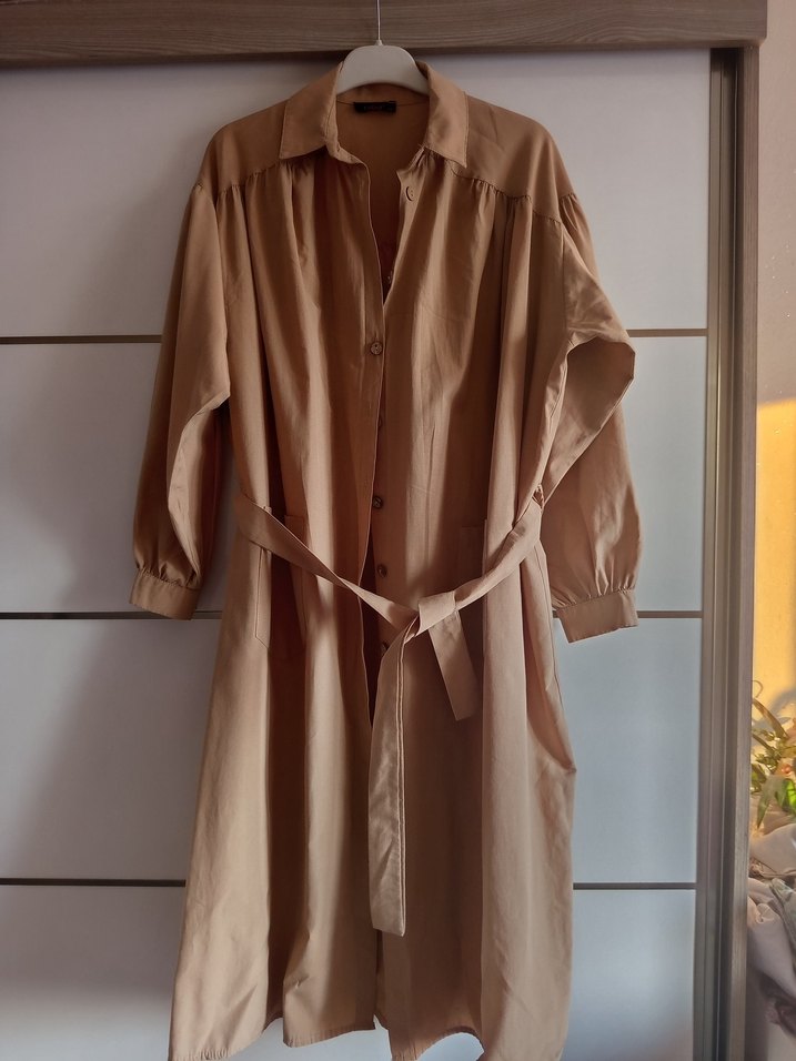 Bej Salaş Keten kap tunik - Görsel 2