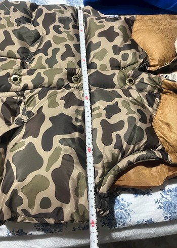 Kürk Detaylı Kamuflaj Desenli Erkek Yelek - Görsel 4