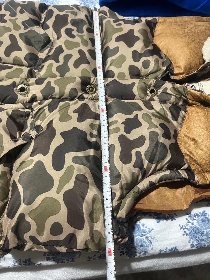 Kürk Detaylı Kamuflaj Desenli Erkek Yelek - Görsel 4