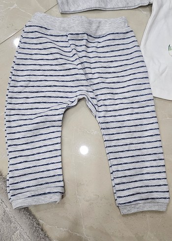 Gri Uzun Kollu Erkek Bebek Takımı Mycar - Görsel 2