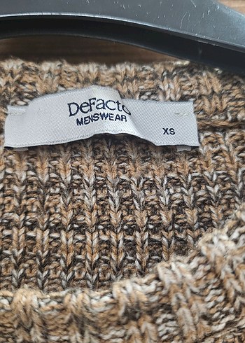 Erkek Kahverengi Triko Bisiklet Yaka Kazak - Görsel 2