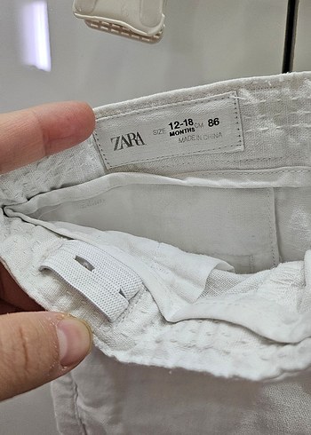 Orjinal Zara marka 12-18 ay erkek çocuk keten şort - Görsel 4