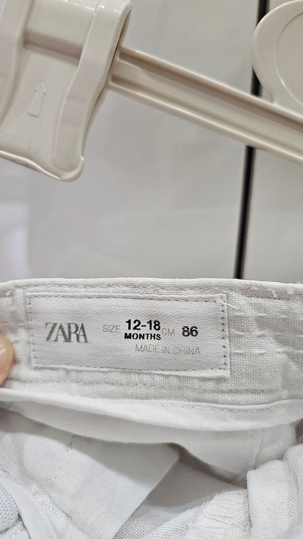 Orjinal Zara marka 12-18 ay erkek çocuk keten şort - Görsel 3