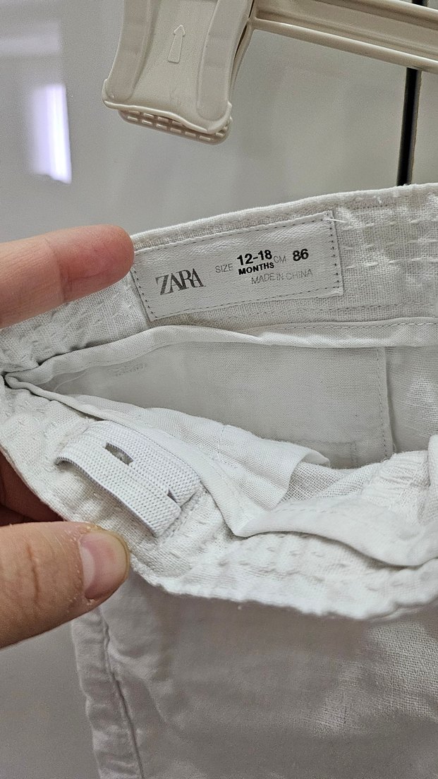 Orjinal Zara marka 12-18 ay erkek çocuk keten şort - Görsel 4