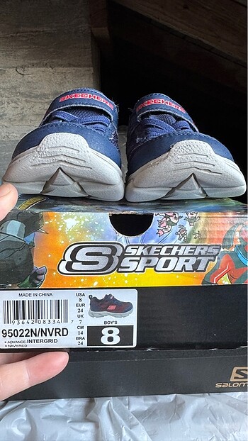 24 Beden lacivert Renk Skechers spor ayakkabısı