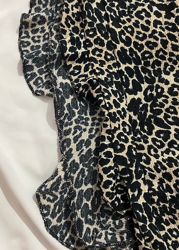 s Beden kahverengi Renk Kahverengi Leopar Desenli etek