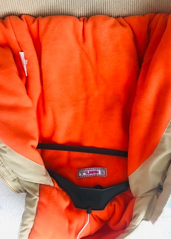 Bej Baskılı Erkek Çocuk Mont - Görsel 4