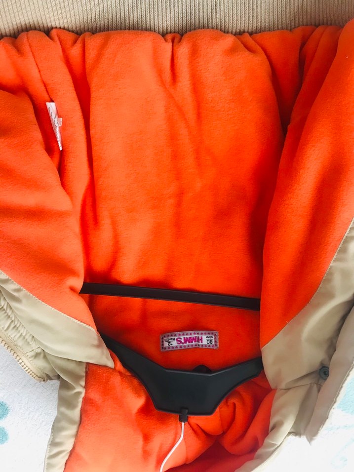 Bej Baskılı Erkek Çocuk Mont - Görsel 4