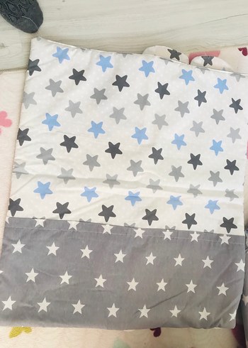Gri Yıldız Desenli Bebek Uyku Seti - Görsel 2