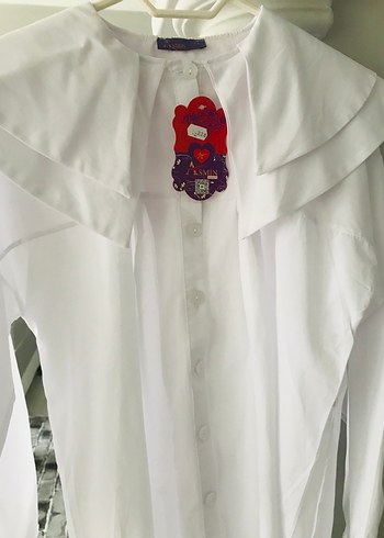 Beyaz Pamuklu Uzun Kollu Gömlek - Görsel 4