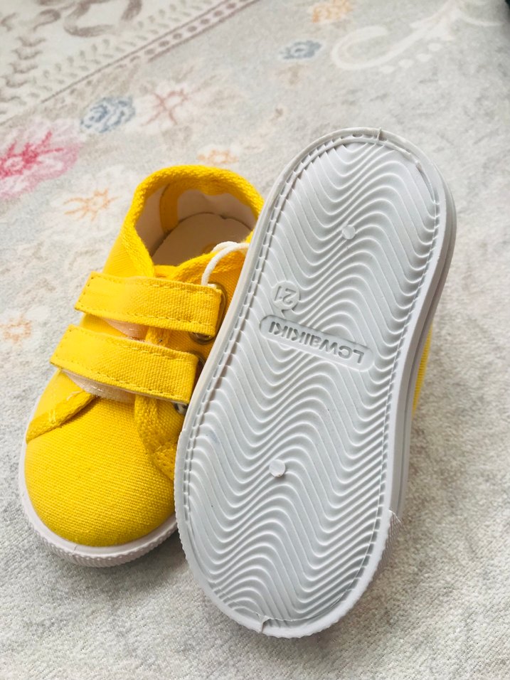 Sarı Kız Bebek İlk Adım Ayakkabısı - Görsel 4