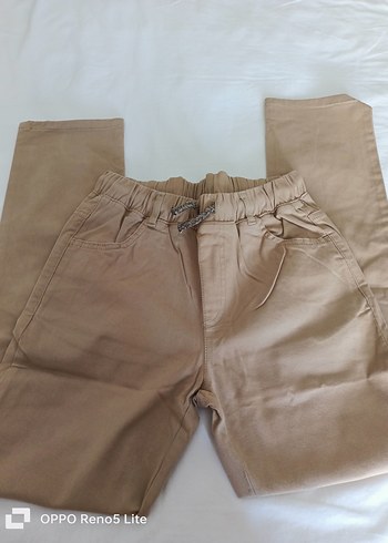 Bej Erkek Çocuk Rahat Kesim Pantolon - Görsel 4