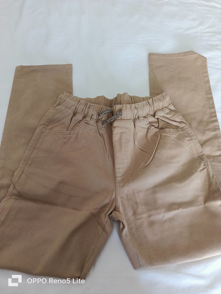 Bej Erkek Çocuk Rahat Kesim Pantolon - Görsel 4