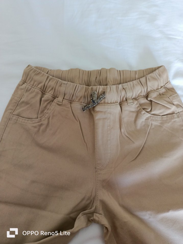 Bej Erkek Çocuk Rahat Kesim Pantolon - Görsel 2