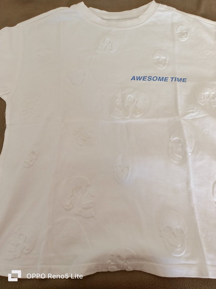 Zara marka 2 adet beyaz Erkek cocuk Tişörtü, Baskılı, Kısa Kollu - Görsel 2