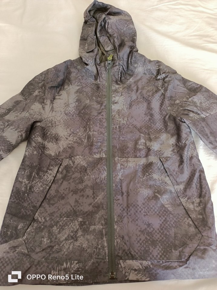 Decathlon 10 yaş Gri outdoor mont ve Polar - Görsel 2