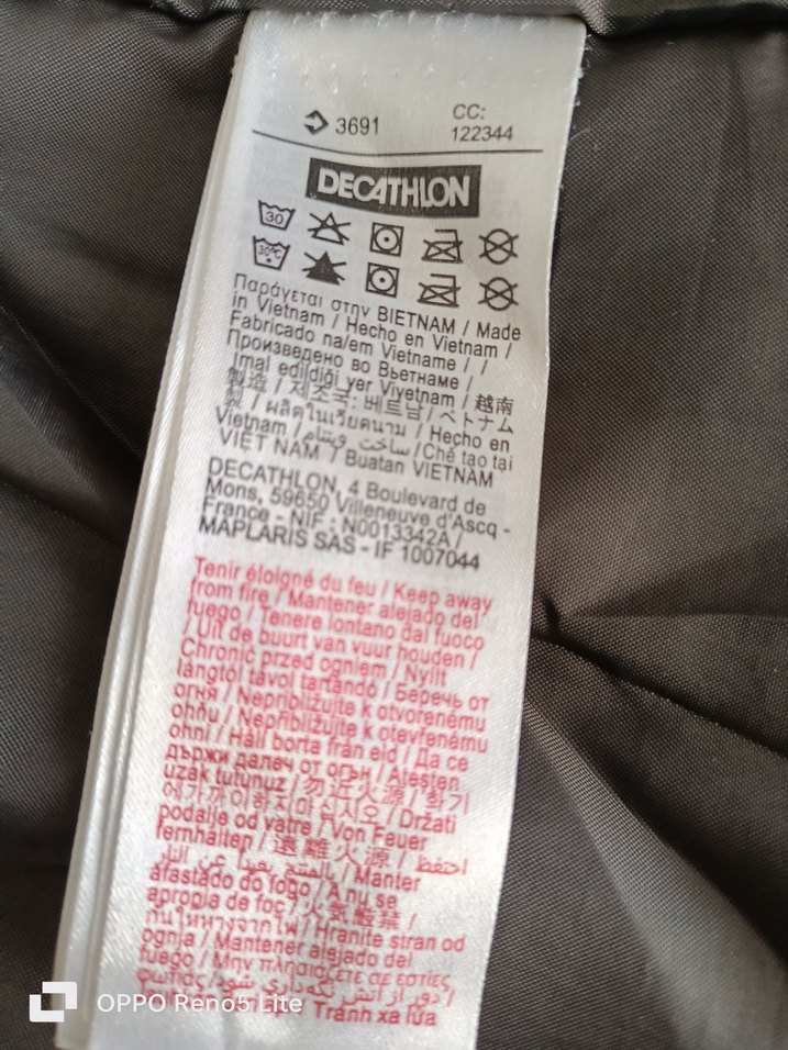 Decathlon 10 yaş Gri outdoor mont ve Polar - Görsel 4