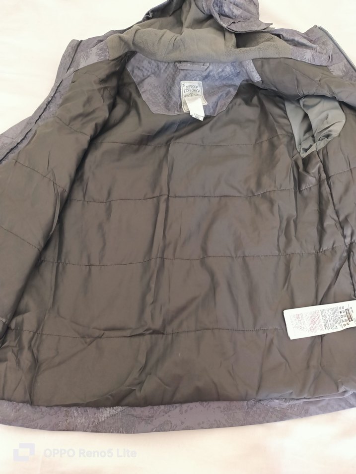 Decathlon 10 yaş Gri outdoor mont ve Polar - Görsel 3