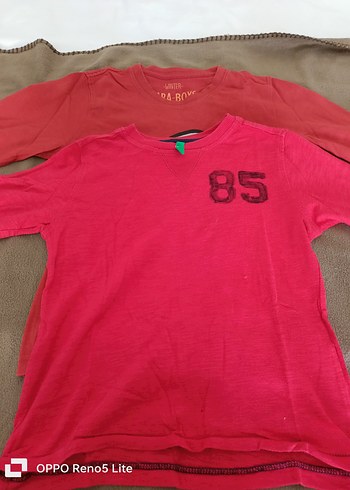 Erkek Çocuk 2 adet Kirmizi Renkli Uzun Kollu Tişört - Görsel 2