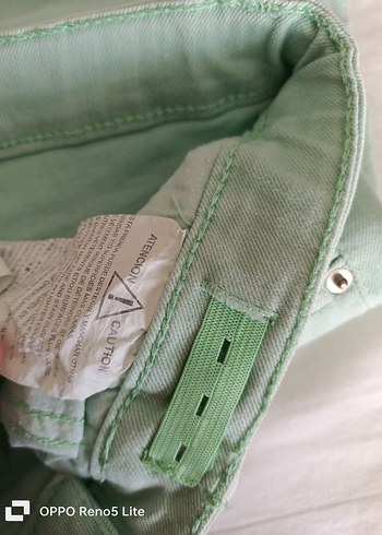 Zara Yeşil Denim Erkek Cocuk  Bermuda Şort - Görsel 5