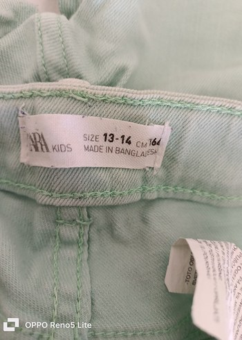 Zara Yeşil Denim Erkek Cocuk  Bermuda Şort - Görsel 4