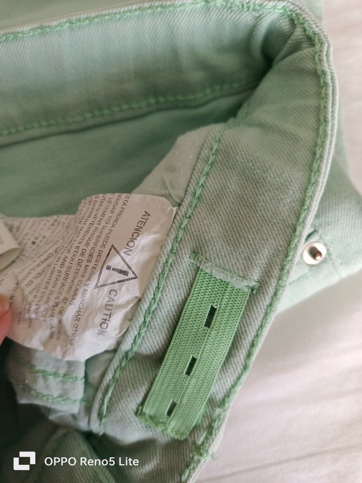 Zara Yeşil Denim Erkek Cocuk  Bermuda Şort - Görsel 5