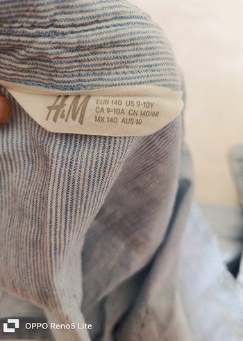 H&M Uçuk mavi Keten Erkek Çocuk  Gömlek - Görsel 5
