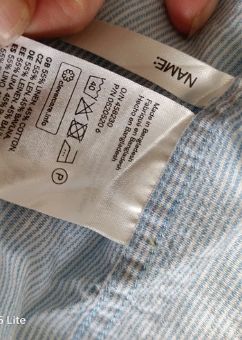 H&M Uçuk mavi Keten Erkek Çocuk  Gömlek - Görsel 4