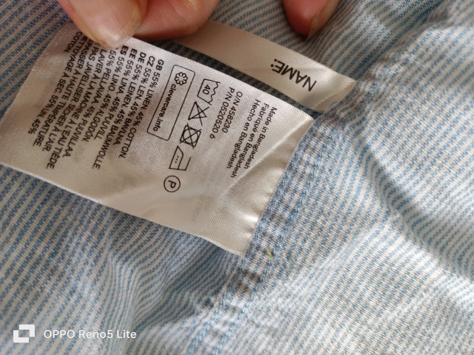 H&M Uçuk mavi Keten Erkek Çocuk  Gömlek - Görsel 4