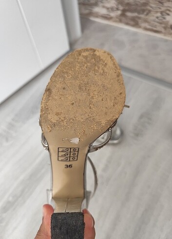 36 numara  kalın topuk ayakkabı  - Görsel 6
