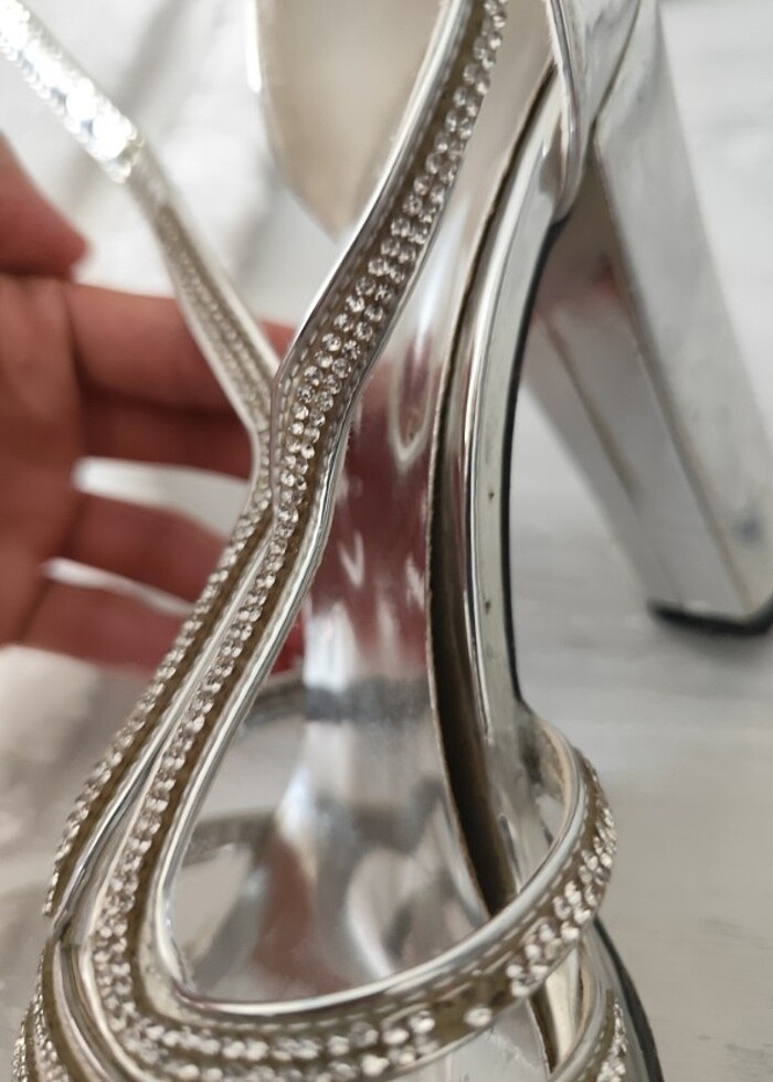 36 numara  kalın topuk ayakkabı  - Görsel 5