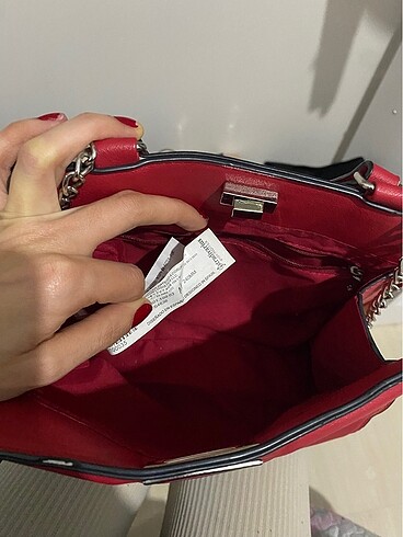  Beden kırmızı Renk Stradivarius çanta