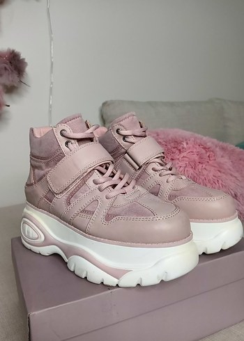 Catwalk Junkie Pembe Platform Topuklu Bağcıklı Sneakers