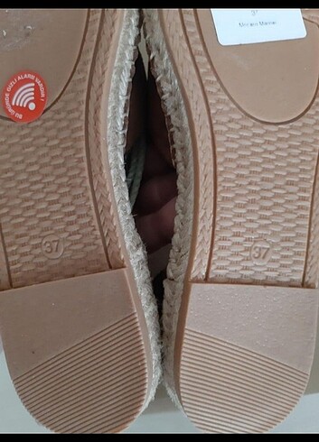 Mudo hakiki deri süet espadril - Görsel 7