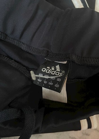 Siyah Adidas Fermuarlı Kadın Eşofman Altı - Görsel 2
