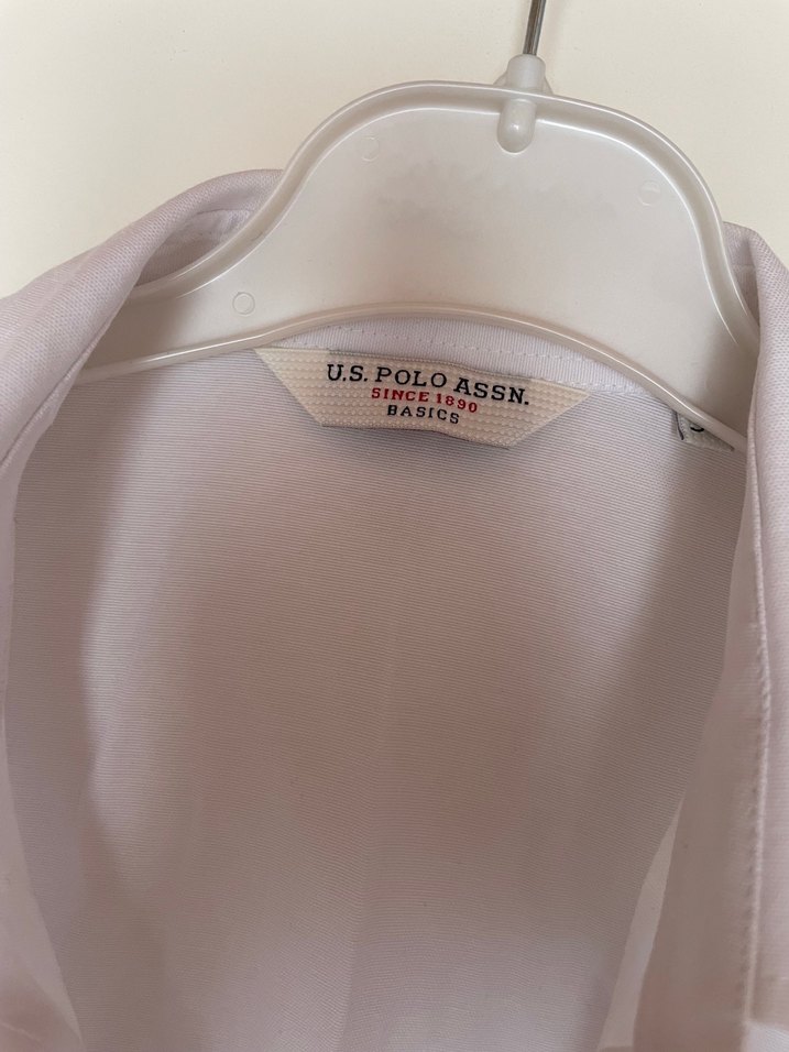 Kadın Beyaz Kısa Kollu Pamuklu Gömlek - Görsel 3