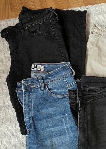 Gri Dar Kesim Midi Kot Pantolon - Görsel 2