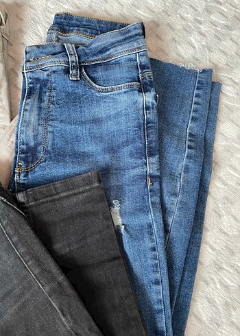 Gri Dar Kesim Midi Kot Pantolon - Görsel 4