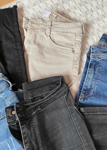 Gri Dar Kesim Midi Kot Pantolon - Görsel 5