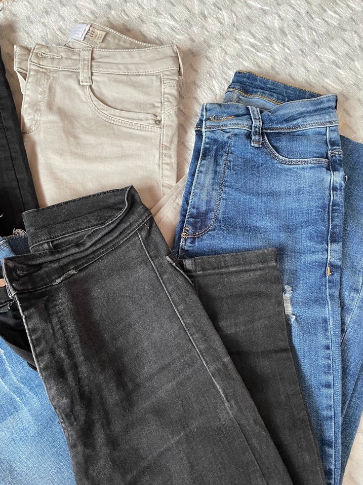 Gri Dar Kesim Midi Kot Pantolon - Görsel 3