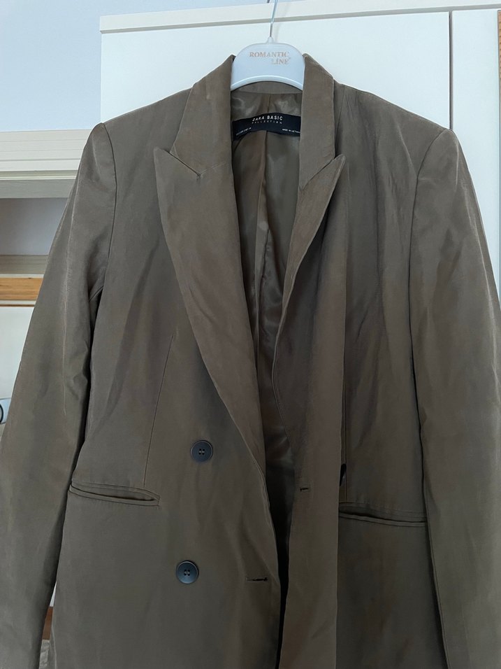 Bej Midi Kadın Blazer Ceket - Görsel 2