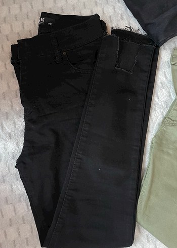 Gri ve Haki Kadın Kot Pantolonlar - Görsel 2