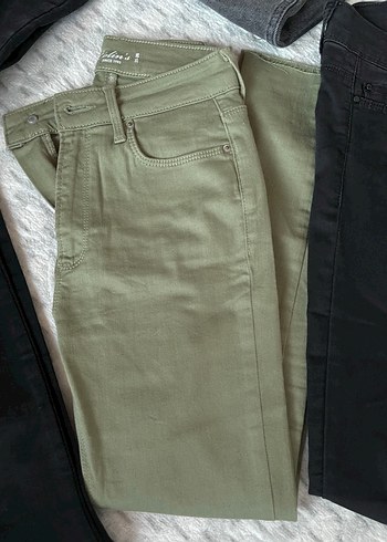 Gri ve Haki Kadın Kot Pantolonlar - Görsel 3